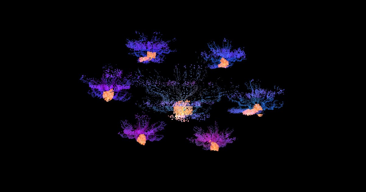 Dark Glitch Flowers