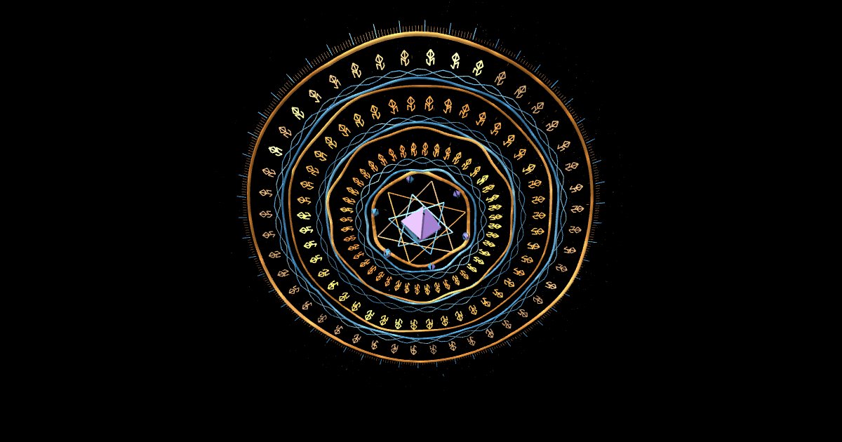 Magic rune circles