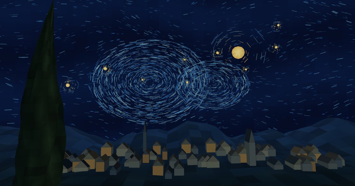 Van Gogh Starry 3D