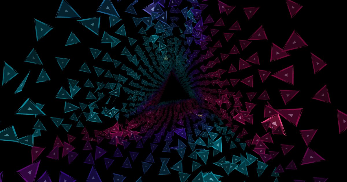 Neon Triangle Flux