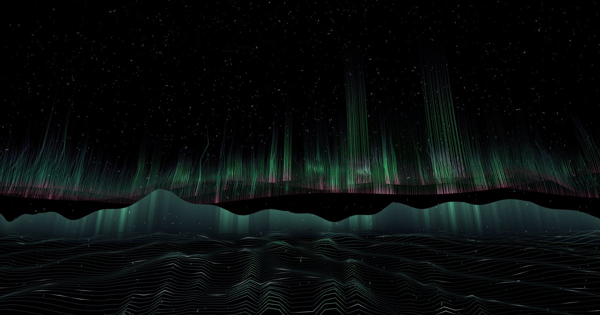 Aurora Dancing on Snow